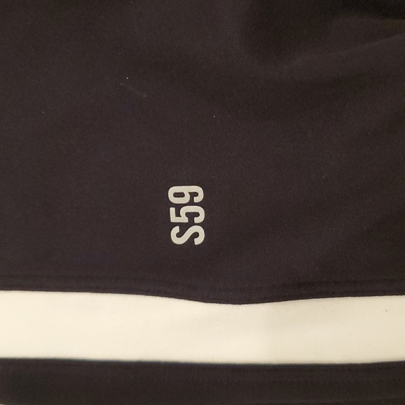 Split 59 women’s Black Leggings with White Stripes size tag removed size s - Picture 5 of 8